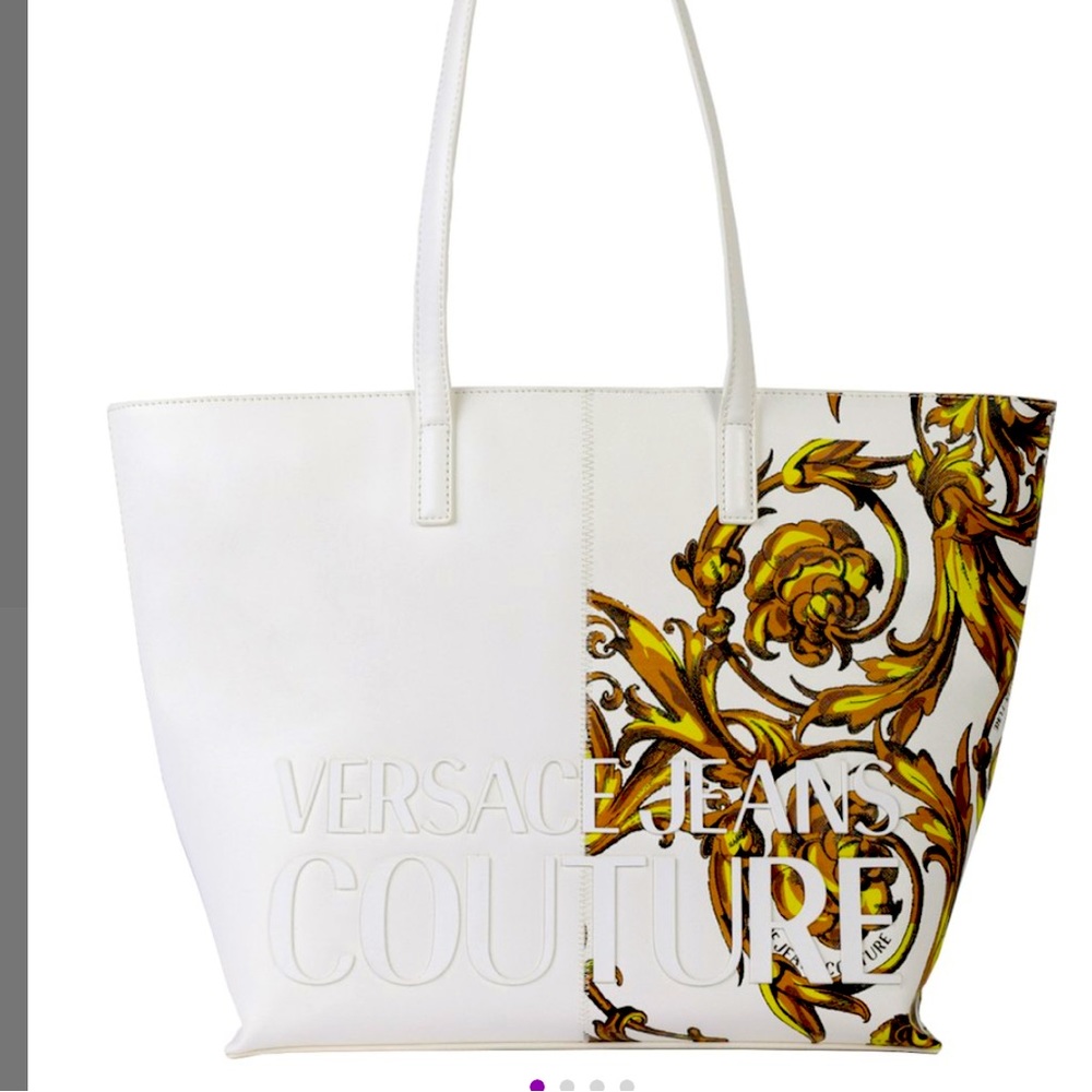 Versace white tote 15 inch x 11